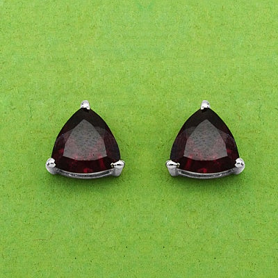 2.20CTW Genuine Rhodolite .925 Sterling Silver Earrings