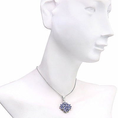 1.38CTW Genuine Tanzanite .925 Sterling Silver Pendant