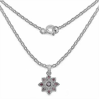 2.90CTW Genuine Ruby .925 Sterling Silver Pendant