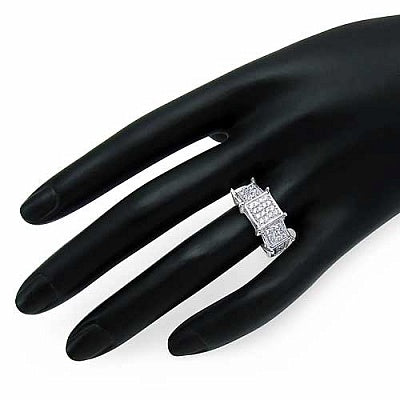 BridalMe 1.14CTW White Cubic Zirconia .925 Sterling Silver Ring